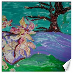 Magnolia By The River Bank Canvas 12  X 12   by bestdesignintheworld