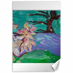 Magnolia By The River Bank Canvas 12  X 18   by bestdesignintheworld