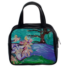 Magnolia By The River Bank Classic Handbags (2 Sides) by bestdesignintheworld