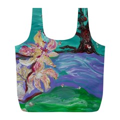 Magnolia By The River Bank Full Print Recycle Bags (l)  by bestdesignintheworld