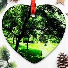 Lake Park 17 Ornament (heart) by bestdesignintheworld