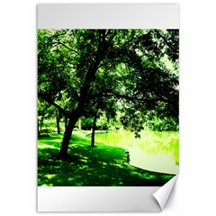 Lake Park 17 Canvas 12  X 18   by bestdesignintheworld