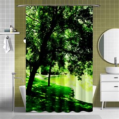 Lake Park 17 Shower Curtain 48  X 72  (small)  by bestdesignintheworld