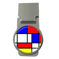 Piet Mondrian Mondriaan Style Money Clips (round)  by yoursparklingshop