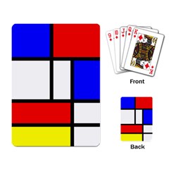 Piet Mondrian Mondriaan Style Playing Card by yoursparklingshop