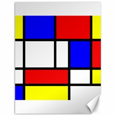 Piet Mondrian Mondriaan Style Canvas 12  X 16   by yoursparklingshop