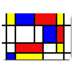 Piet Mondrian Mondriaan Style Large Doormat  by yoursparklingshop