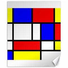 Piet Mondrian Mondriaan Style Canvas 11  X 14   by yoursparklingshop