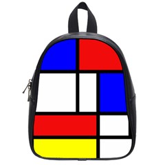 Piet Mondrian Mondriaan Style School Bag (small) by yoursparklingshop