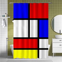 Piet Mondrian Mondriaan Style Shower Curtain 48  X 72  (small)  by yoursparklingshop