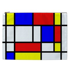 Piet Mondrian Mondriaan Style Cosmetic Bag (xxl)  by yoursparklingshop