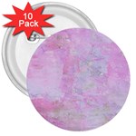 Soft Pink Watercolor Art 3  Buttons (10 pack)  Front