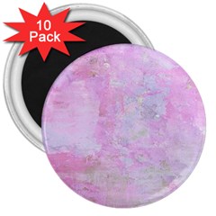 Soft Pink Watercolor Art 3  Magnets (10 Pack)  by yoursparklingshop