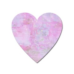 Soft Pink Watercolor Art Heart Magnet by yoursparklingshop