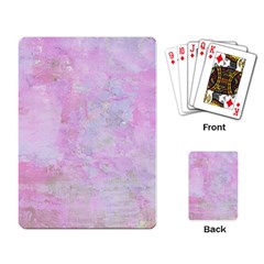 Soft Pink Watercolor Art Playing Card by yoursparklingshop