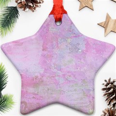 Soft Pink Watercolor Art Star Ornament (two Sides) by yoursparklingshop