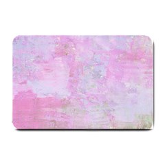 Soft Pink Watercolor Art Small Doormat  by yoursparklingshop