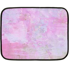 Soft Pink Watercolor Art Double Sided Fleece Blanket (mini)  by yoursparklingshop