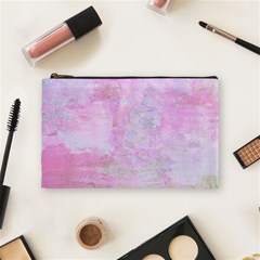 Soft Pink Watercolor Art Cosmetic Bag (medium)  by yoursparklingshop