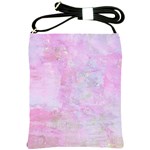 Soft Pink Watercolor Art Shoulder Sling Bags Front