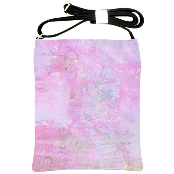 Soft Pink Watercolor Art Shoulder Sling Bags