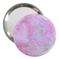 Soft Pink Watercolor Art 3  Handbag Mirrors by yoursparklingshop