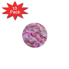 Romantic Pink Rose Petals Floral  1  Mini Magnet (10 Pack)  by yoursparklingshop