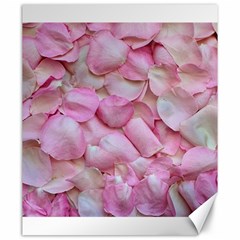 Romantic Pink Rose Petals Floral  Canvas 20  X 24   by yoursparklingshop