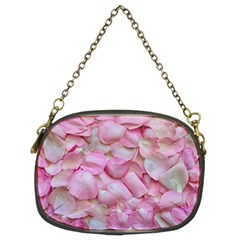 Romantic Pink Rose Petals Floral  Chain Purses (two Sides)  by yoursparklingshop