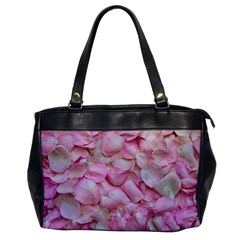 Romantic Pink Rose Petals Floral  Office Handbags by yoursparklingshop