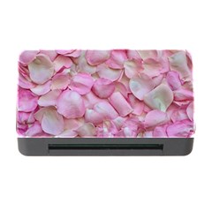 Romantic Pink Rose Petals Floral  Memory Card Reader With Cf by yoursparklingshop