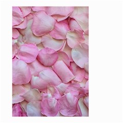 Romantic Pink Rose Petals Floral  Small Garden Flag (two Sides) by yoursparklingshop