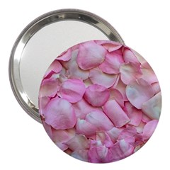 Romantic Pink Rose Petals Floral  3  Handbag Mirrors by yoursparklingshop