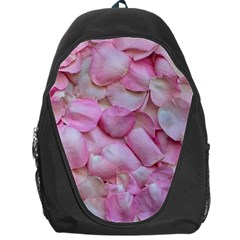 Romantic Pink Rose Petals Floral  Backpack Bag by yoursparklingshop