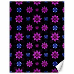 Stylized Dark Floral Pattern Canvas 12  X 16   by dflcprints