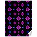 Stylized Dark Floral Pattern Canvas 36  x 48   35.26 x46.15  Canvas - 1