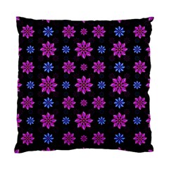 Stylized Dark Floral Pattern Standard Cushion Case (one Side) by dflcprints