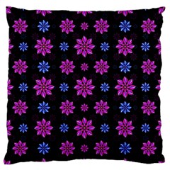 Stylized Dark Floral Pattern Standard Flano Cushion Case (one Side) by dflcprints