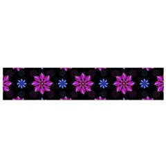 Stylized Dark Floral Pattern Small Flano Scarf by dflcprints