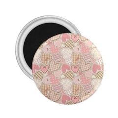 Cute Romantic Hearts Pattern 2.25  Magnets