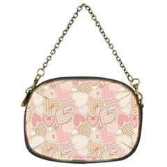 Cute Romantic Hearts Pattern Chain Purses (One Side) 