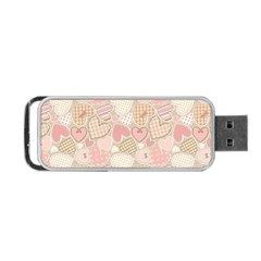 Cute Romantic Hearts Pattern Portable USB Flash (Two Sides)