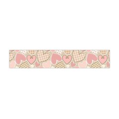 Cute Romantic Hearts Pattern Flano Scarf (Mini)