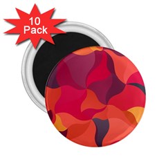 Red Orange Yellow Pink Art 2 25  Magnets (10 Pack)  by yoursparklingshop