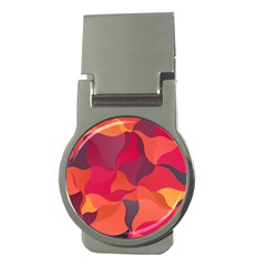 Red Orange Yellow Pink Art Money Clips (round)  by yoursparklingshop