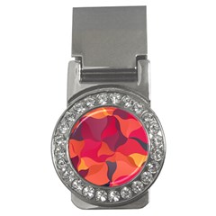 Red Orange Yellow Pink Art Money Clips (cz)  by yoursparklingshop