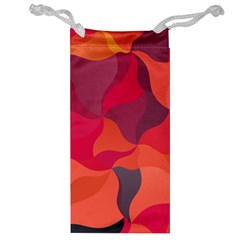 Red Orange Yellow Pink Art Jewelry Bag by yoursparklingshop