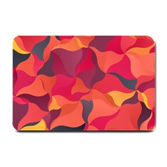 Red Orange Yellow Pink Art Small Doormat  by yoursparklingshop