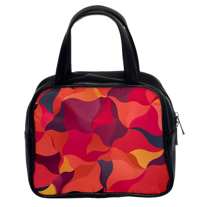 Red Orange Yellow Pink Art Classic Handbags (2 Sides)