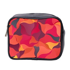 Red Orange Yellow Pink Art Mini Toiletries Bag 2-side by yoursparklingshop